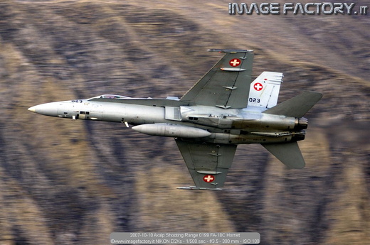 2007-10-10 Axalp Shooting Range 0199 FA-18C Hornet